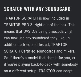 Traktor Pro 3 DVS any soundcard